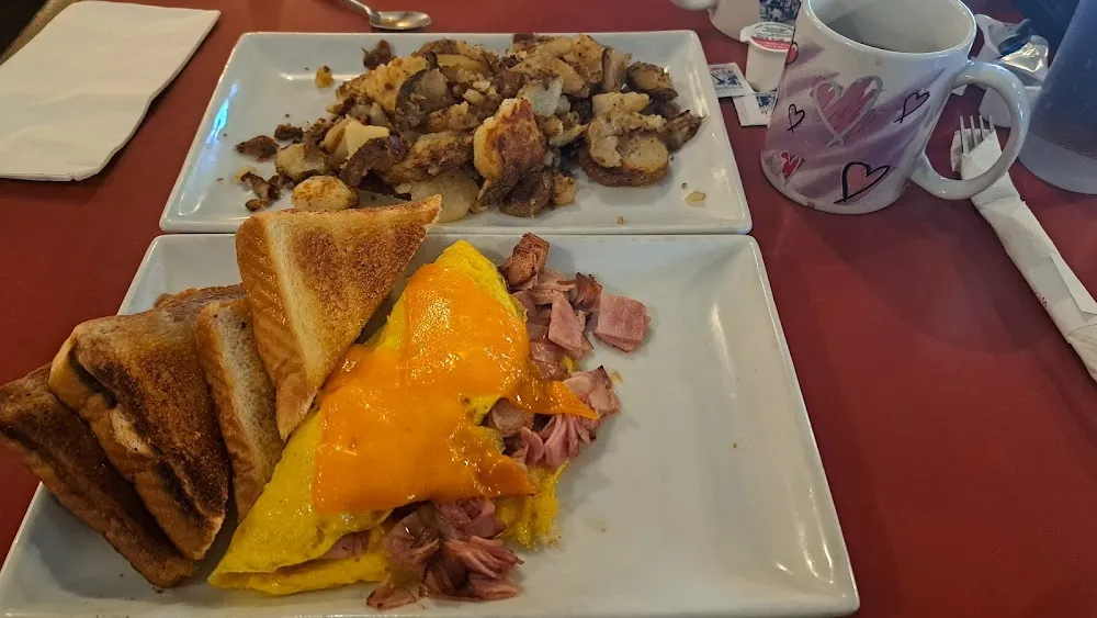 Ham and Cheddar Omelet