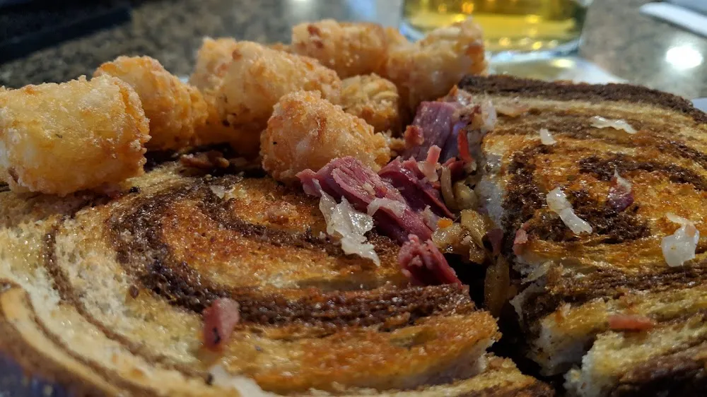 Reuben Sandwich with Tater Tots